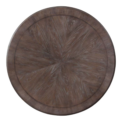 60" Darja Round Wood Dining Table Brown - HOMES: Inside + Out 3 60" Darja Round Wood Dining Table Brown - HOMES: Inside + Out - Image 3