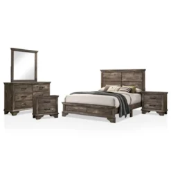 5pc Jacobia Rustic Bedroom Set Gray - HOMES: Inside + Out 17 5pc Jacobia Rustic Bedroom Set Gray - HOMES: Inside + Out -Inside out home GUEST e3551572 6487 4c9b 9dd3 5713925f325a