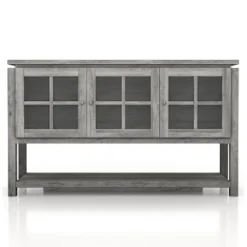 Carita Transitional Windowpane Cabinets Buffet - HOMES: Inside + Out -Inside out home GUEST e388c616 9195 4302 b988 2c25fa4972c5