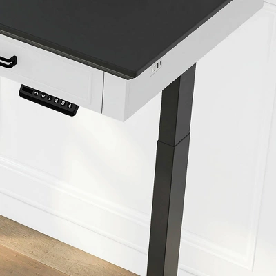 47" Losondo Transitional Height Adjustable Desk With USB Ports - HOMES: Inside + Out 2 47" Losondo Transitional Height Adjustable Desk With USB Ports - HOMES: Inside + Out - Image 2