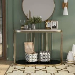 Solstice Glam Entryway Table Antique Brass - HOMES: Inside + Out 8 Solstice Glam Entryway Table Antique Brass - HOMES: Inside + Out -Inside out home GUEST e600d520 6b2e 4193 8aff 25396eb68421