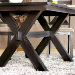 5pc Mount Rose Rustic Dining Table Set Brushed Black/Beige - HOMES: Inside + Out 9 5pc Mount Rose Rustic Dining Table Set Brushed Black/Beige - HOMES: Inside + Out -Inside out home GUEST e62ba6d3 fd42 4c11 b2e0 98303c58bc63
