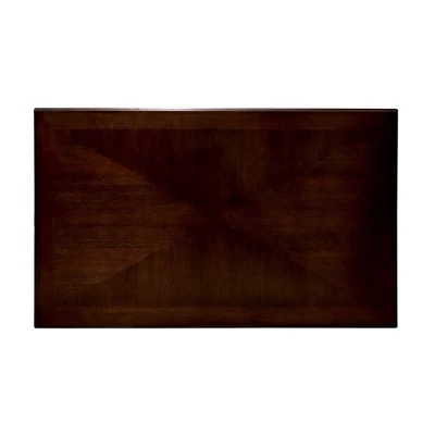 60" Danburn Floral Accented Dining Table Dark Walnut - HOMES: Inside + Out 2 60" Danburn Floral Accented Dining Table Dark Walnut - HOMES: Inside + Out - Image 2