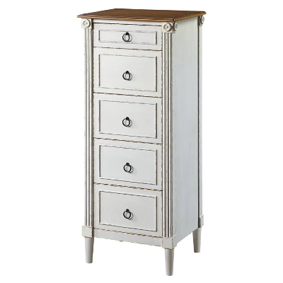 Latimer Traditional 5 Drawer Slim Chest - HOMES: Inside + Out 8 Latimer Traditional 5 Drawer Slim Chest - HOMES: Inside + Out - Image 8