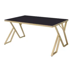 Jalama Glam Glass Top Gold Frame Dining Table - HOMES: Inside + Out 8 Jalama Glam Glass Top Gold Frame Dining Table - HOMES: Inside + Out -Inside out home GUEST eb530977 b7c6 4c3f 9e42 7e4bd3cef9d1