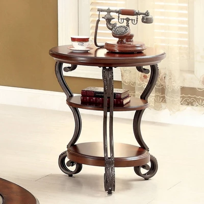 Telmin Traditional Side Table Brown Cherry - HOMES: Inside + Out 2 Telmin Traditional Side Table Brown Cherry - HOMES: Inside + Out - Image 2