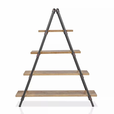 59" Mathews 4-Shelf Ladder Bookcase Bronze - HOMES: Inside + Out 6 59" Mathews 4-Shelf Ladder Bookcase Bronze - HOMES: Inside + Out - Image 6