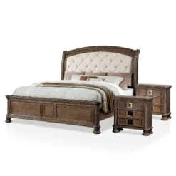 3pc Lellen Bedroom Set With 2 Nightstands Beige/Rustic Natural Tone - HOMES: Inside + Out 20 3pc Lellen Bedroom Set With 2 Nightstands Beige/Rustic Natural Tone - HOMES: Inside + Out -Inside out home GUEST efbb952f 35e2 405a b43f 98431f040b87