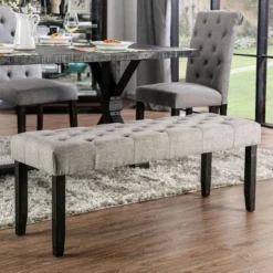 6pc Hepburn Dining Set Antique Black/Light Gray - HOMES: Inside + Out -Inside out home GUEST f004cc70 af6e 4c89 a918 64ed02757666