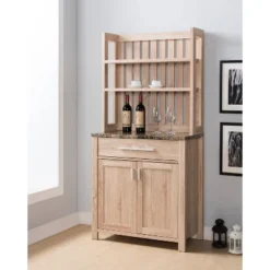 Governors 1 Drawer Baker's Rack Weathered Sand - HOMES: Inside + Out