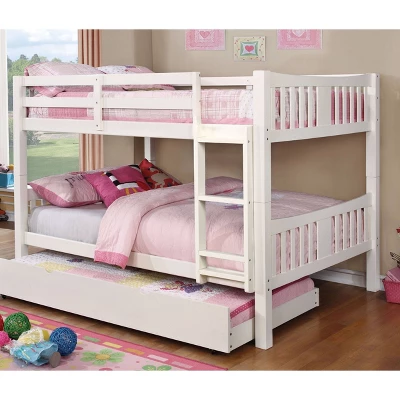 HOMES: Inside + Out Full Over Full Kids' Clare Bunk Bed White - IoHOMES 1 HOMES: Inside + Out Full Over Full Kids' Clare Bunk Bed White - IoHOMES