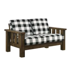 Jovie Gingham Rustic Loveseat - HOMES: Inside + Out 8 Jovie Gingham Rustic Loveseat - HOMES: Inside + Out -Inside out home GUEST f87e61c3 1921 4258 978a 97d7b894f3c6
