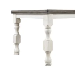 78" Cambrien Rustic Two-Tone Dining Table Antique White/Gray - HOMES: Inside + Out 11 78" Cambrien Rustic Two-Tone Dining Table Antique White/Gray - HOMES: Inside + Out -Inside out home GUEST f9130da8 d787 4ca4 9a39 8d81adcde8e6