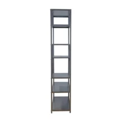 69" Dustin 6 Shelf Bookcase Dark Gray - HOMES: Inside + Out 11 69" Dustin 6 Shelf Bookcase Dark Gray - HOMES: Inside + Out -Inside out home GUEST fca529dc b3b9 4960 a5a7 abe11c8db17c