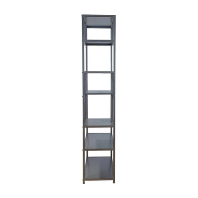 69" Dustin 6 Shelf Bookcase Dark Gray - HOMES: Inside + Out 5 69" Dustin 6 Shelf Bookcase Dark Gray - HOMES: Inside + Out - Image 5