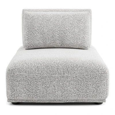 HOMES: Inside + Out 5pc Povoa 159" Modular Curved Sectional Sofa Modern Boucle With Extendable Backrest Light Gray 8 HOMES: Inside + Out 5pc Povoa 159" Modular Curved Sectional Sofa Modern Boucle With Extendable Backrest Light Gray - Image 8